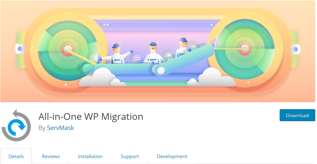 All in one WP Migration