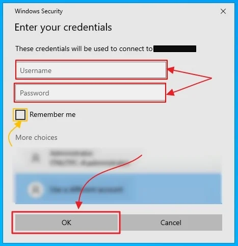 How to connect to your server via RDP from windows 1