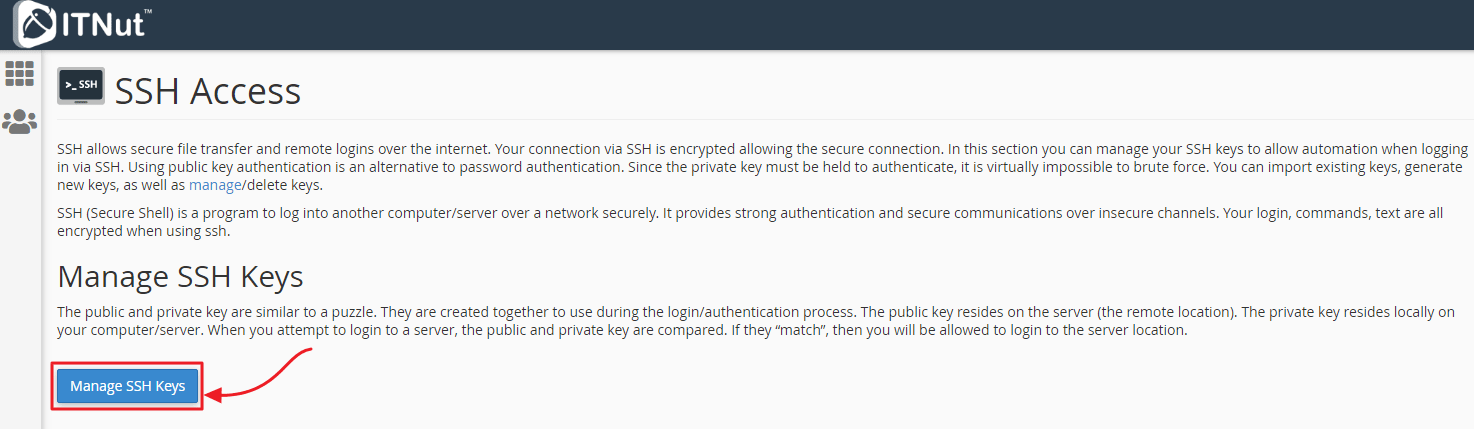 How may I log in to my cPanel account using SSH Key? 3