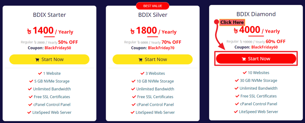 Black Friday21 1 hosting offer