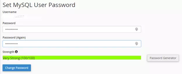 set mysql user password