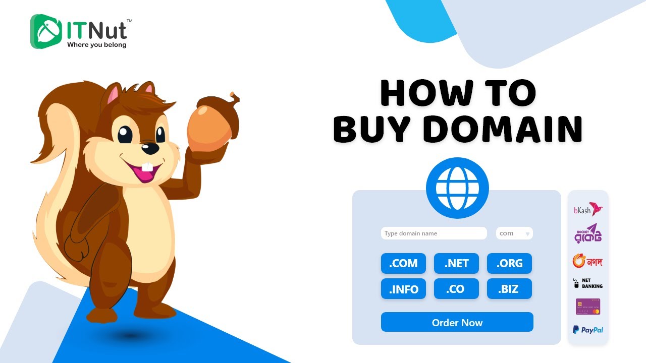 How to Buy Domain with bKash Rocket Nagad